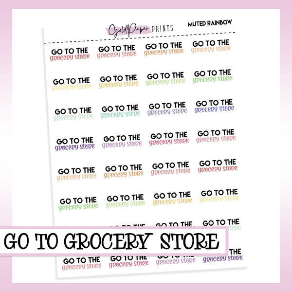 Go to Grocery Store Sheet