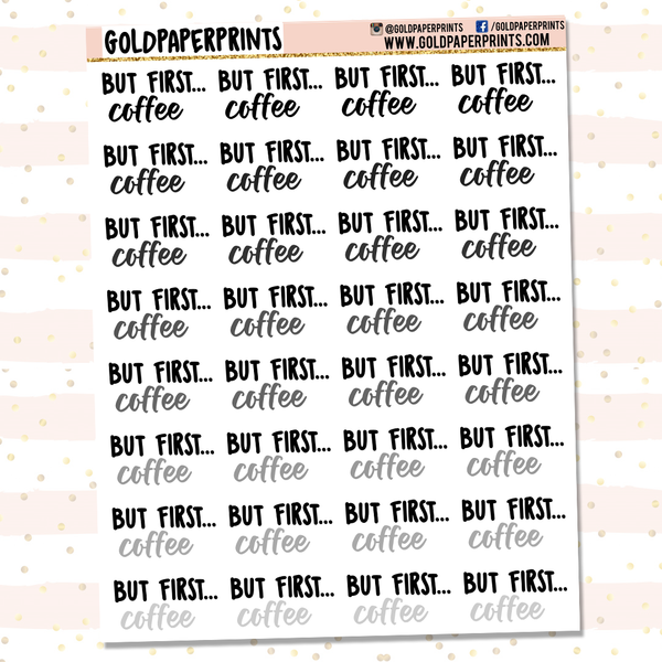 But First Coffee Sheet
