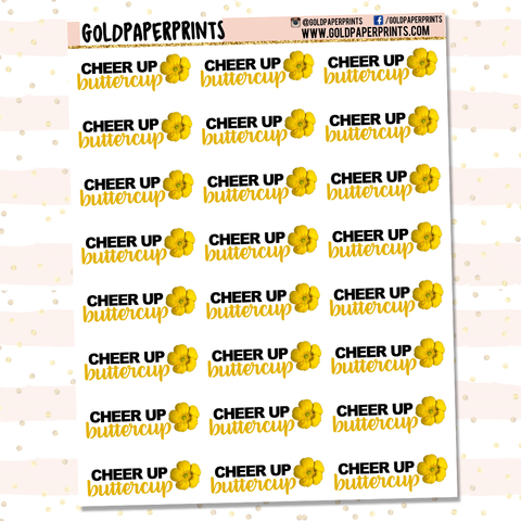 Cheer Up Buttercup Sheet