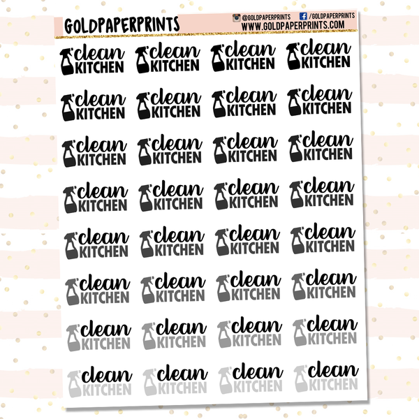 Clean Kitchen Sheet