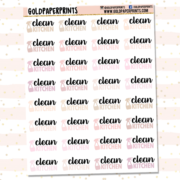Clean Kitchen Sheet