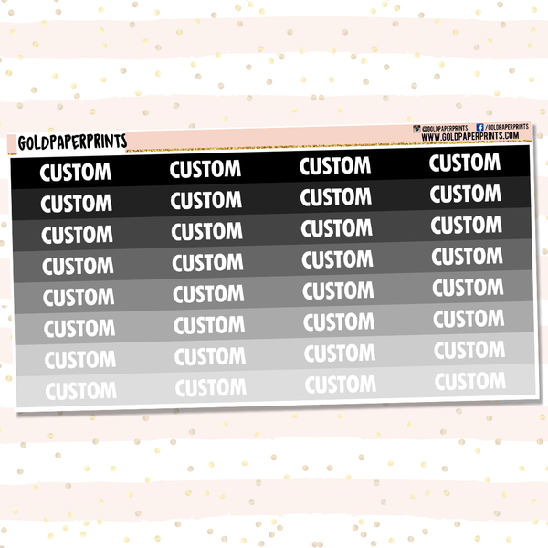 Custom Headers Sheet