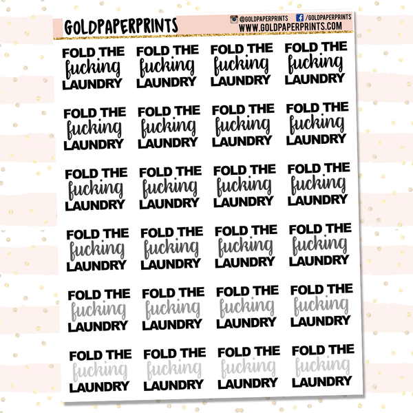 Fold the Laundry Sheet