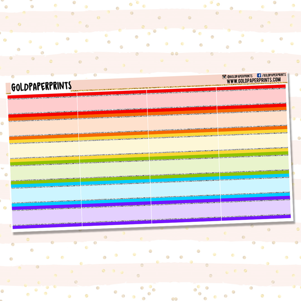 Glitter-Lined Labels Sheet