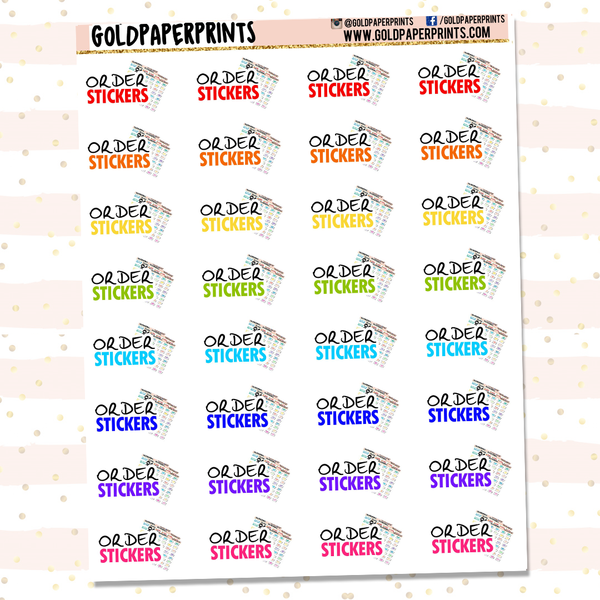 Order Stickers Sheet