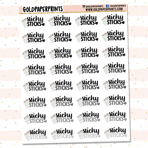 Sticky Sticks Sheet