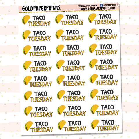 Taco Tuesday Sheet