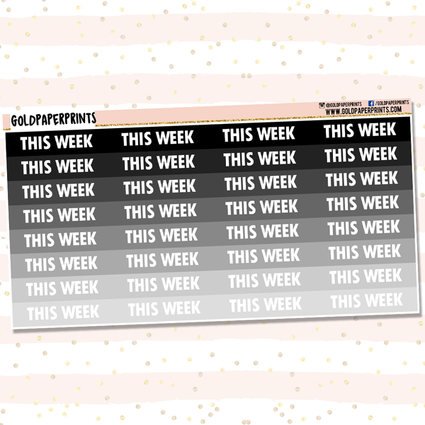 This Week Headers Sheet